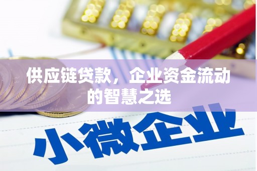 溪湖供应链贷款，企业资金流动的智慧之选