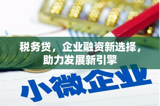 溪湖税务贷，企业融资新选择，助力发展新引擎