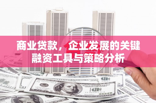 溪湖商业贷款，企业发展的关键融资工具与策略分析