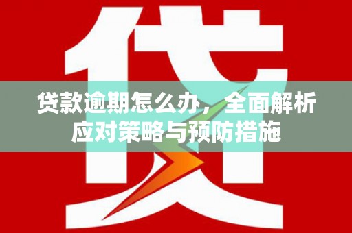 溪湖贷款逾期怎么办，全面解析应对策略与预防措施