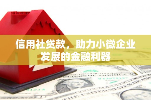 溪湖信用社贷款，助力小微企业发展的金融利器